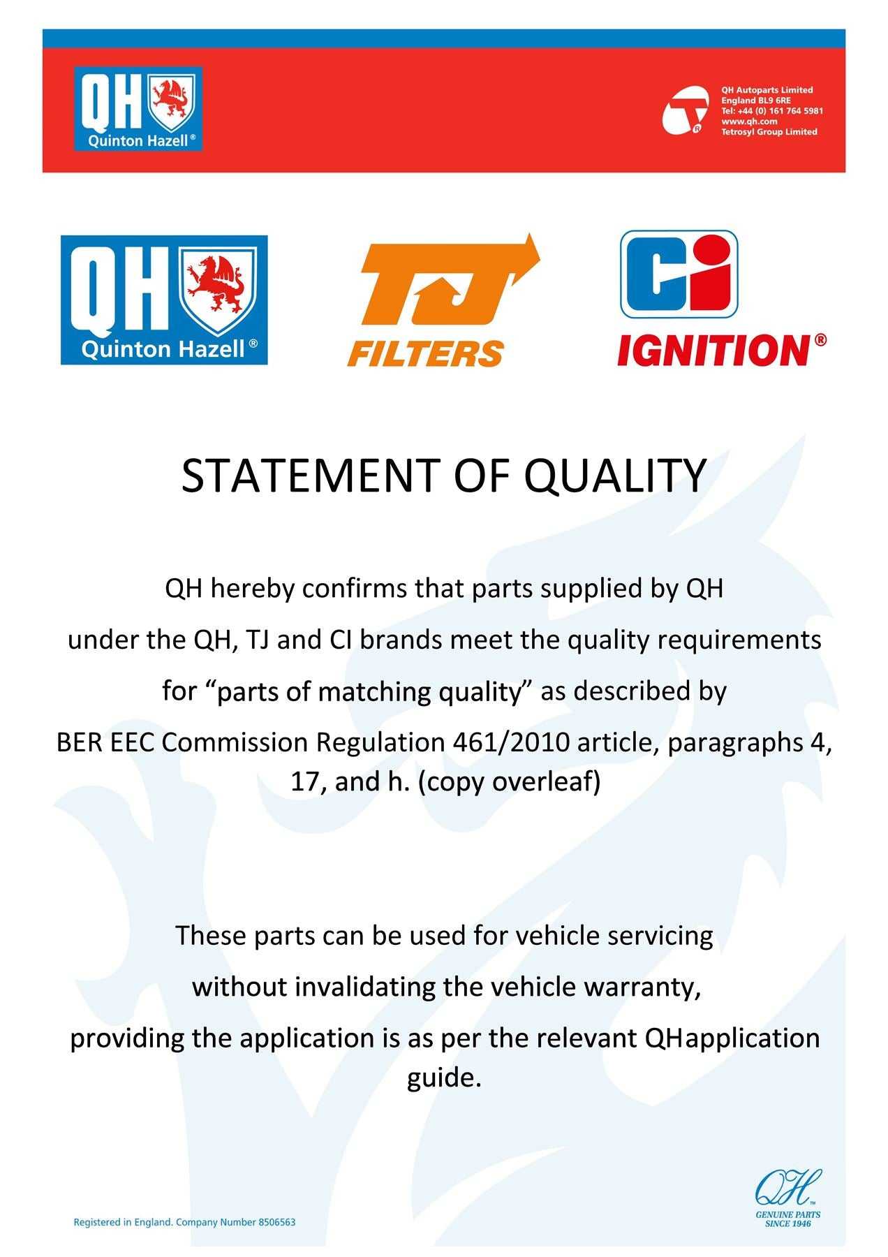 Quinton Hazell, Interference Suppression Rotor Arm - XR238